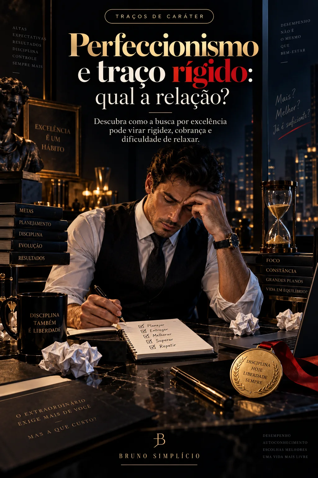 Capa do artigo: Perfeccionismo e traço rígido: qual a relação?